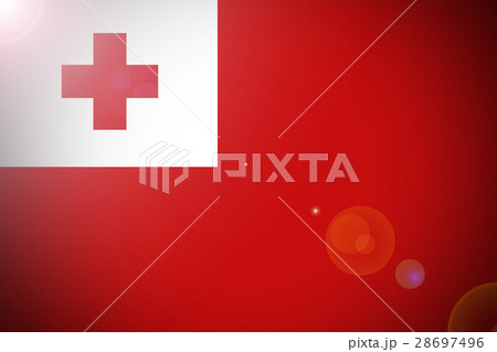 Tonga flag 3D illustration symbol 28697496