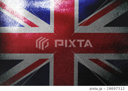 United Kingdom flag 3D illustration symbol. 28697512