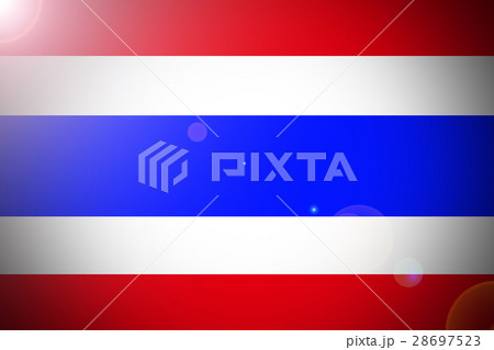 Thailand national flag 3D illustration symbol. 28697523