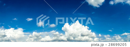 Panorama  of White Cloud blue sky 28699205