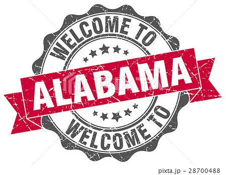 Alabama round ribbon seal 28700488