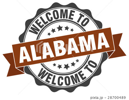 Alabama round ribbon seal 28700489