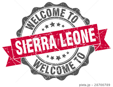 Sierra Leone round ribbon seal 28700789