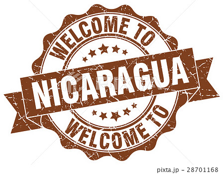 Nicaragua round ribbon seal Nicaragua round ribbon seal 28701168