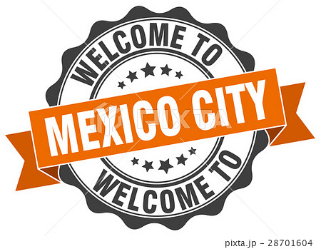 Mexico City round ribbon seal Mexico City round ribbon seal 28701604