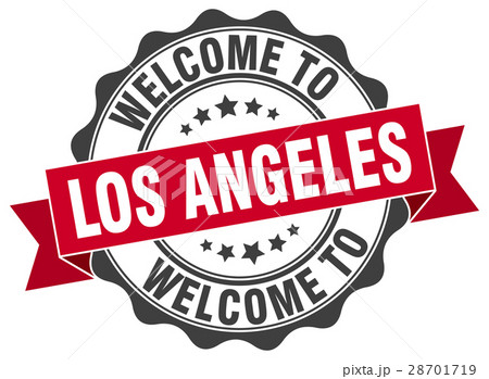 Los Angeles round ribbon seal 28701719