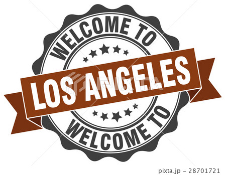 Los Angeles round ribbon seal Los Angeles round ribbon seal 28701721