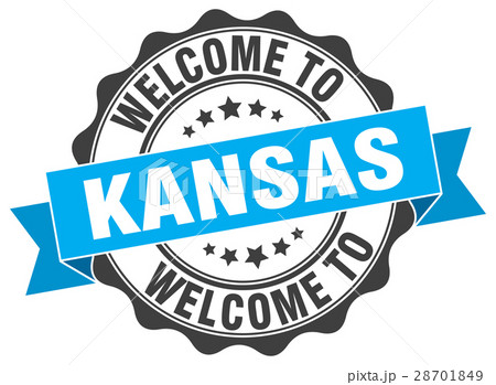 Kansas round ribbon seal 28701849
