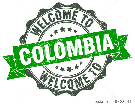 Colombia round ribbon seal 28702244