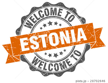 Estonia round ribbon seal 28702646