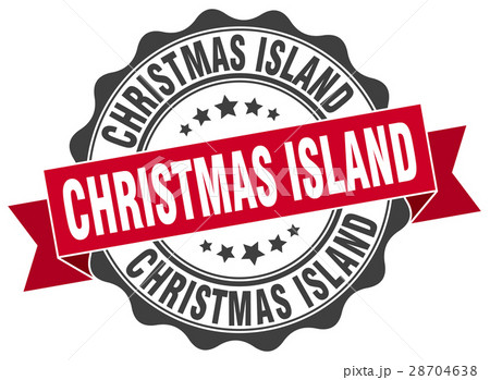 Christmas Island round ribbon seal Christmas Island round ribbon seal 28704638