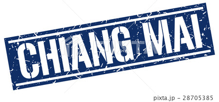 Chiang mai blue square stamp 28705385