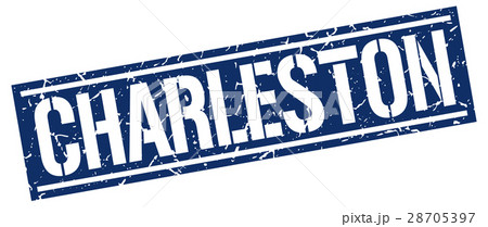 Charleston blue square stamp Charleston blue square stamp 28705397