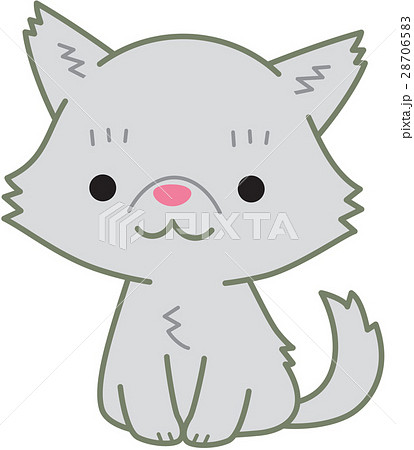 ペルシャ猫　グレー 28706583