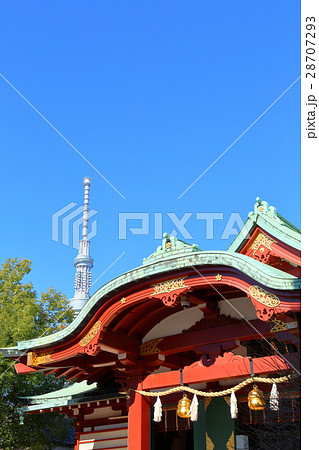 亀戸天神と東京スカイツリー 亀戸天神と東京スカイツリー 28707293