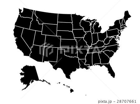 USA map vector illustration 28707661