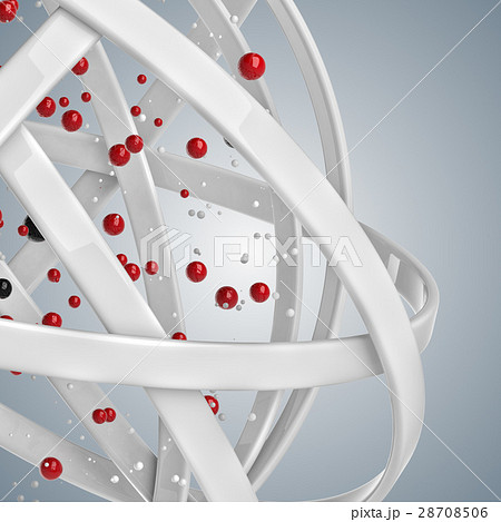 3d sphere of multicolored rings in cloud from 3d sphere of multicolored rings in cloud from 28708506