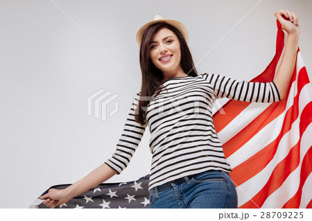 Charming woman representing American nationality 28709225