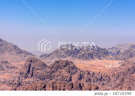 Panorama of the Wadi Musa near Petra, Jordan 28710390