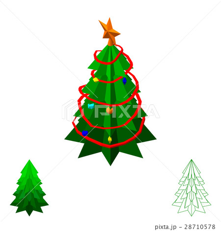 Christmas spruce tree.Isolated on white background 28710578