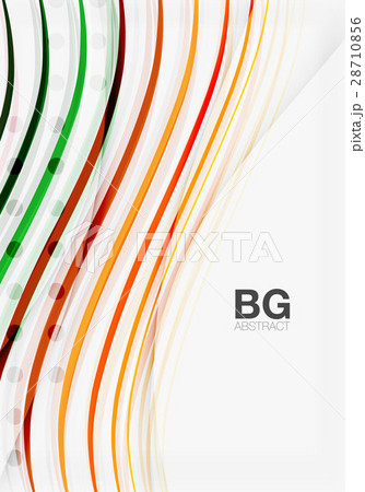 Vector color stripes, wave lines modern geometric Vector color stripes, wave lines modern geometric 28710856