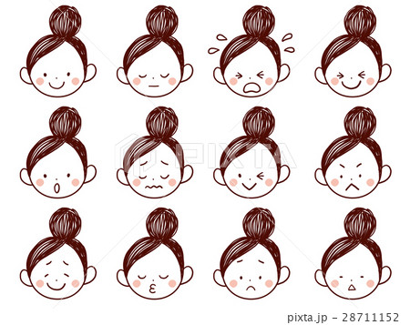 女性 表情 女性 表情 28711152