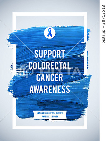 CLORECTAL Cancer Awareness Creative Grey and Blue 28712513