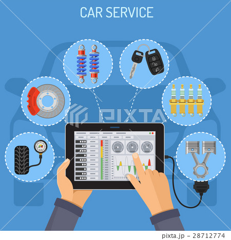 Car Service and Maintenance Concept 28712774
