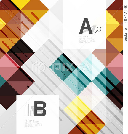 Modern geometrical square banner, minimalistic 28712940