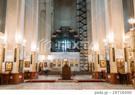 Tbilisi, Georgia. Interior Of The Holy Trinity 28716080