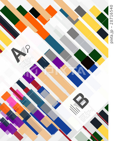 Geometrical abstract background with infographics 28716540