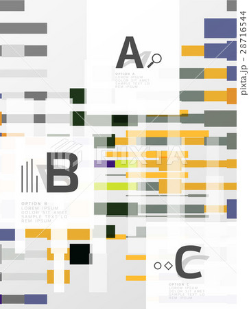 Geometrical abstract background with infographics 28716544