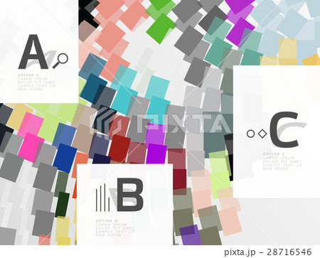 Colorful lines, rectangles and stripes with option 28716546