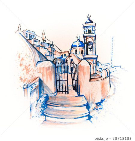 Imerovigli Anastasi Church of Santorini, Greece 28718183