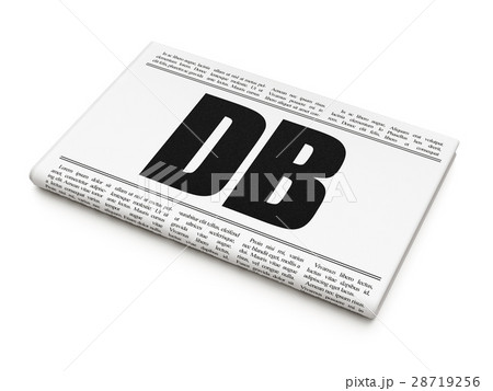 Stock market indexes concept: newspaper headline 28719256