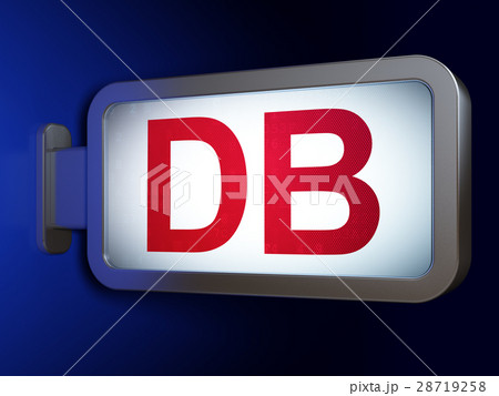 Stock market indexes concept: DB on billboard 28719258