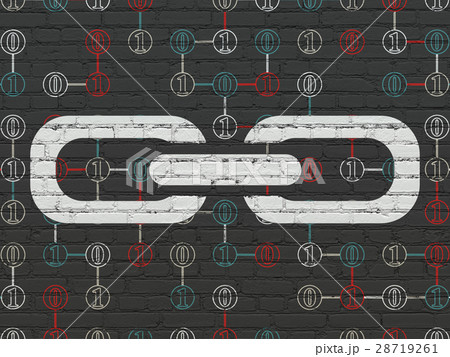 Web development concept: Link on wall background Web development concept: Link on wall background 28719261