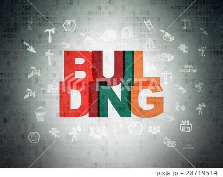 Building construction concept: Building on Digital Building construction concept: Building on Digital 28719514