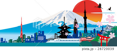 日本の風景のイラスト素材 28720039 Pixta