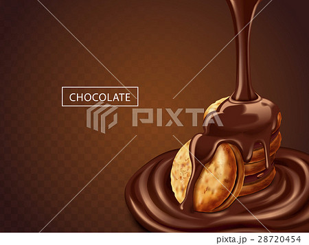 Chocolate on cookies 28720454