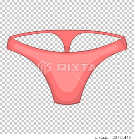 Pink woman panties icon, cartoon style 28721449