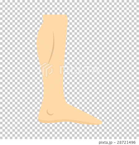 Nude human leg icon, flat style Nude human leg icon, flat style 28721496