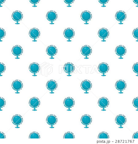 Translate the world globe pattern, cartoon style 28721767