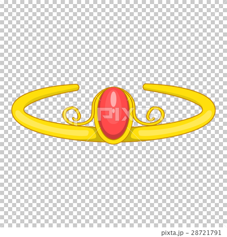 Diadem icon, cartoon style 28721791