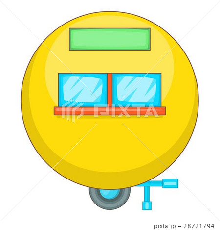 Camping trailer icon, cartoon style 28721794