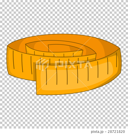 Measuring tape icon, cartoon style Measuring tape icon, cartoon style 28721820