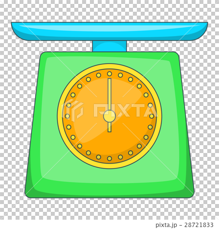 Kitchen scales icon, cartoon style Kitchen scales icon, cartoon style 28721833