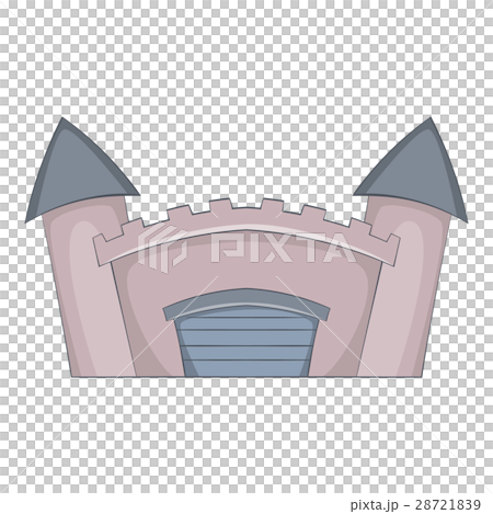 Fortified medieval castle icon, cartoon style Fortified medieval castle icon, cartoon style 28721839
