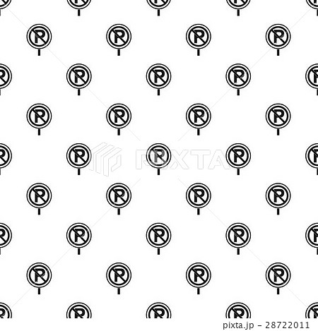 Parking is prohibited pattern, simple style 28722011