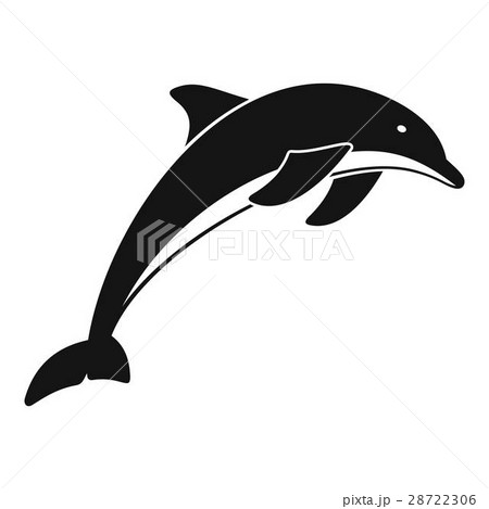 Dolphin Icon Simple Styleのイラスト素材